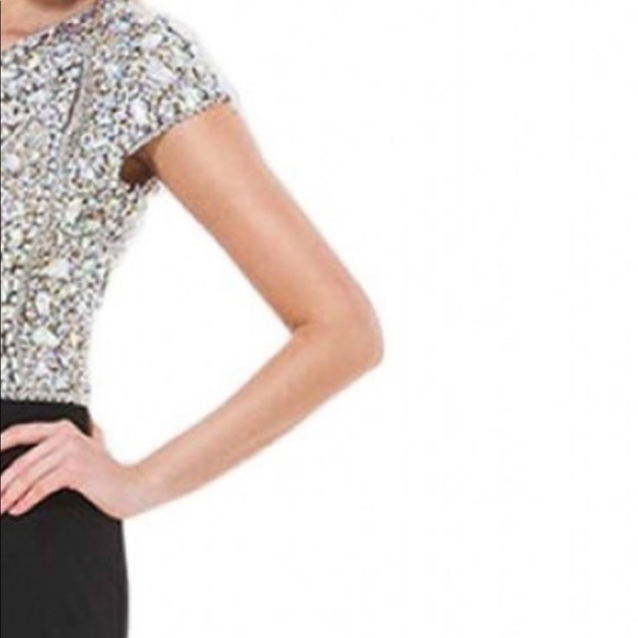 Terani couture black dress with crystals - Picture 4 of 7